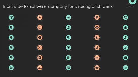 Icons Slide For Software Company Fund Raising Pitch Deck