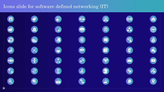 Icons Slide For Software Defined Networking IT Ppt Powerpoint Presentation File Deck