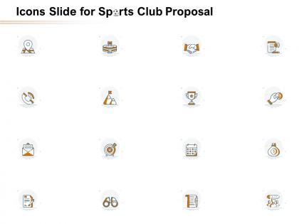 Icons slide for sports club proposal ppt powerpoint presentation outline example file
