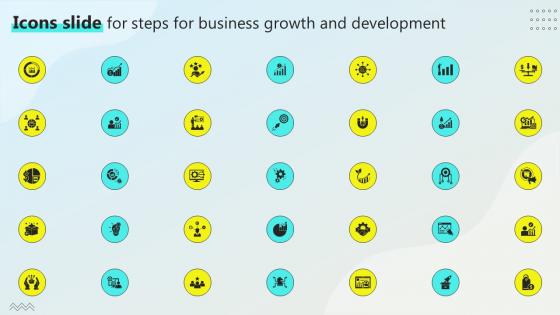 Icons Slide For Steps Business Growth Steps Business Growth Development Strategy SS