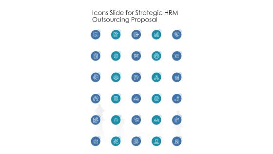 Icons Slide For Strategic HRM Outsourcing Proposal One Pager Sample Example Document