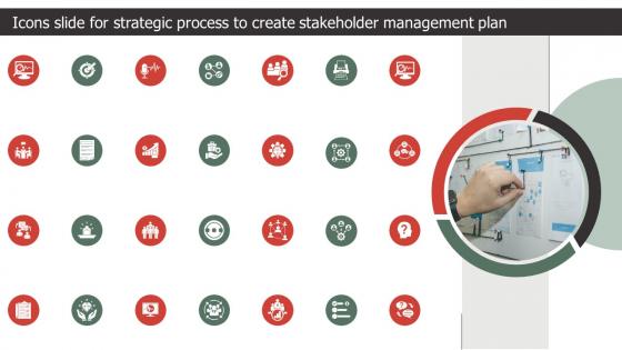 Icons Slide For Strategic Process To Create Stakeholder Management Plan
