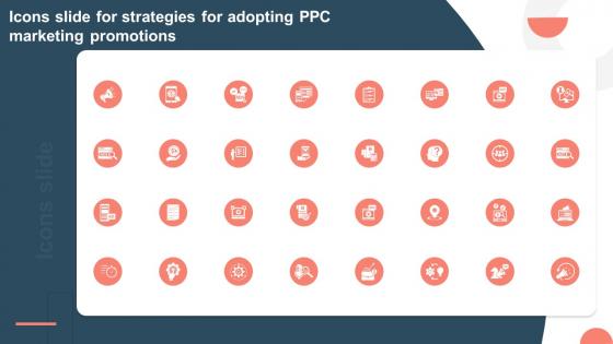 Icons Slide For Strategies For Adopting PPC Marketing Promotions MKT SS V