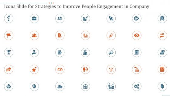 Icons slide for strategies to improve people engagement in company ppt information