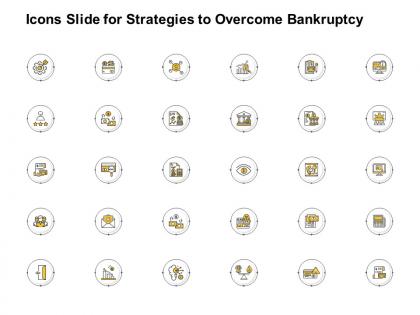 Icons slide for strategies to overcome bankruptcy ppt powerpoint presentation inspiration