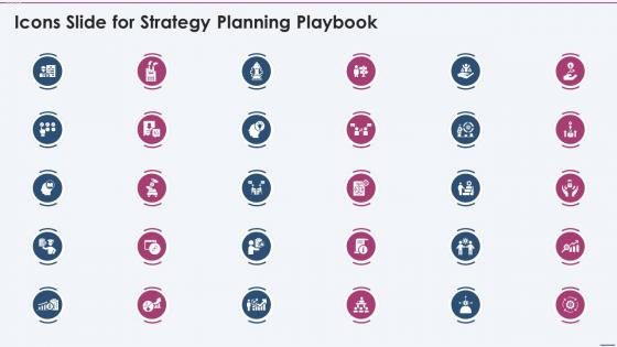Icons Slide For Strategy Planning Playbook Ppt Guidelines Topics
