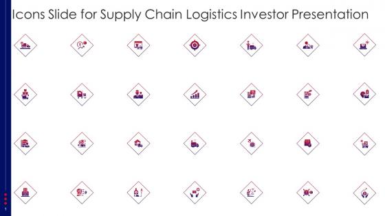 Icons Slide For Supply Chain Logistics Investor Presentation