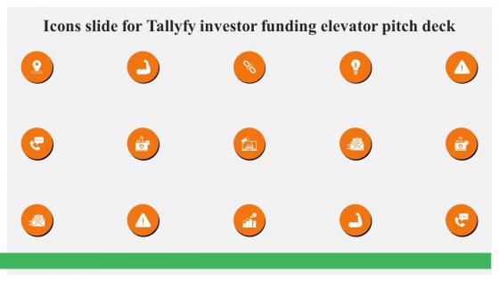 Icons Slide For Tallyfy Investor Funding Elevator Pitch Deck