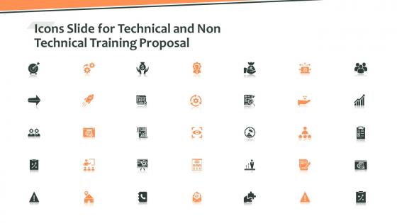 Icons slide for technical and non technical training proposal