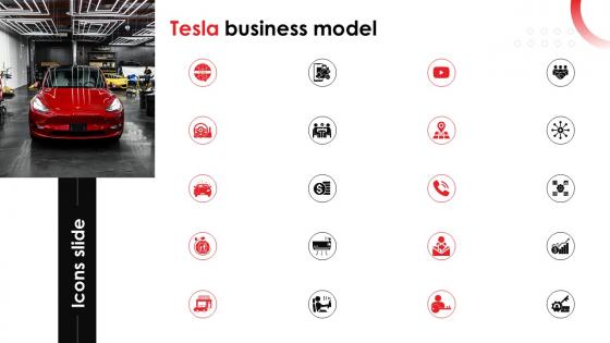 Icons Slide For Tesla Business Model Ppt File Background Images BMC SS