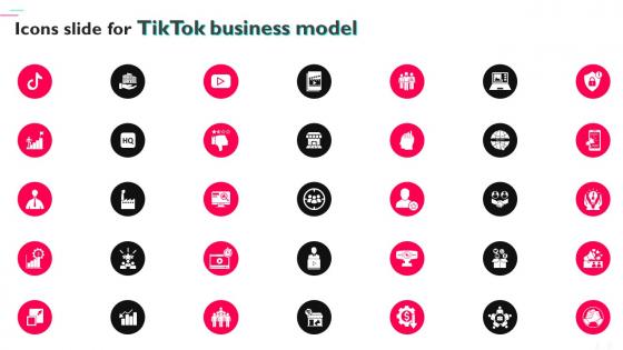 Icons Slide For Tiktok Business Model Ppt Ideas Background Images BMC SS