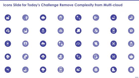 Icons Slide For Todays Challenge Remove Complexity From Multi Cloud