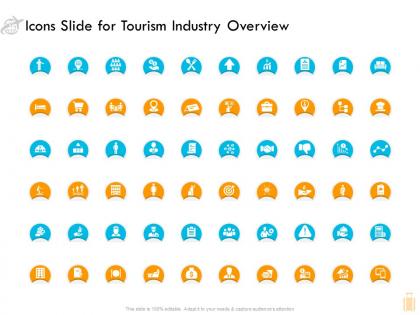 Icons slide for tourism industry overview ppt design templates