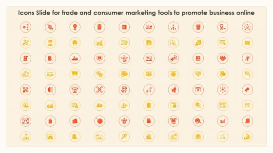 Icons Slide For Trade And Consumer Marketing Tools To Promote Business Online