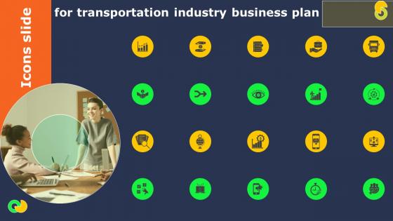 Icons Slide For Transportation Industry Business Plan Ppt Ideas Smartart BP SS