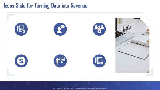 Icons Slide For Turning Data Into Revenue Ppt Powerpoint Presentation File Infographic Template