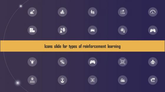 Icons Slide For Types Of Reinforcement Learning Ppt Professional