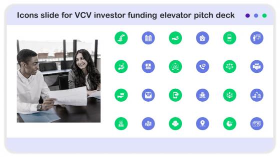 Icons Slide For VCV Investor Funding Elevator Pitch Deck