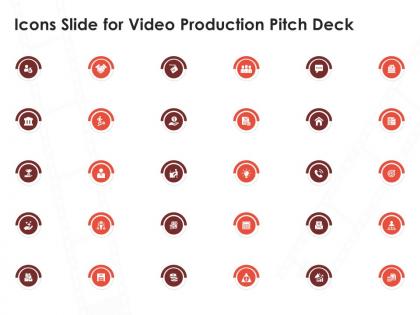 Icons slide for video production pitch deck