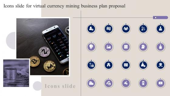 Icons Slide For Virtual Currency Mining Business Plan Proposal Ppt Powerpoint Presentation Good