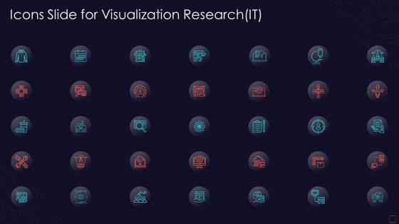 Icons slide for visualization research it
