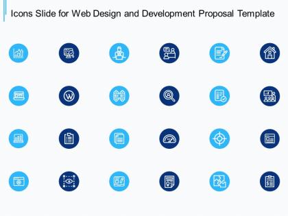 Icons slide for web design and development proposal template ppt powerpoint presentation slide