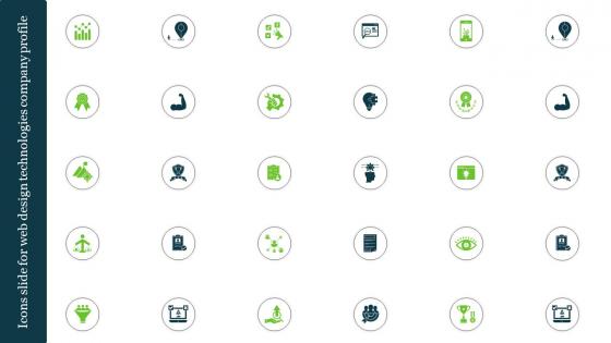 Icons Slide For Web Design Technologies Company Profile Ppt Demonstration