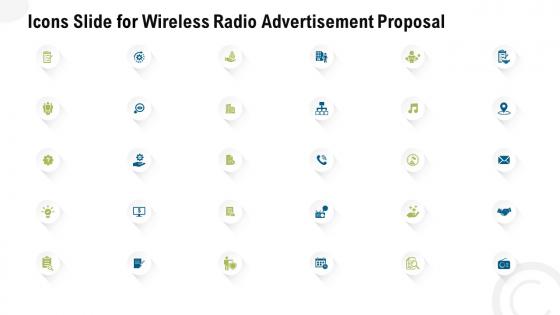Icons slide for wireless radio advertisement proposal