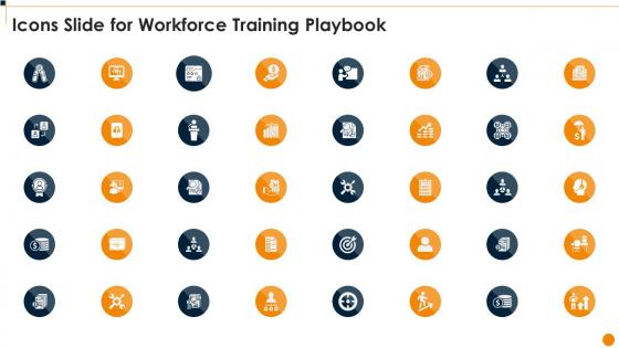 Icons Slide For Workforce Training Playbook Ppt File Background Images
