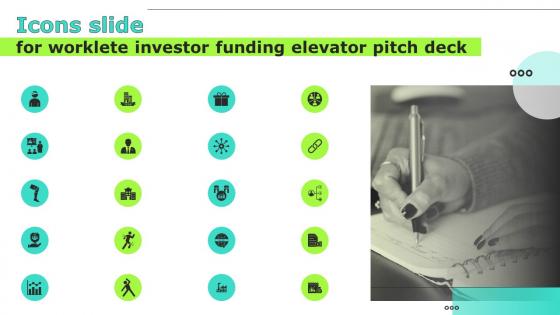 Icons Slide For Worklete Investor Funding Elevator Pitch Deck