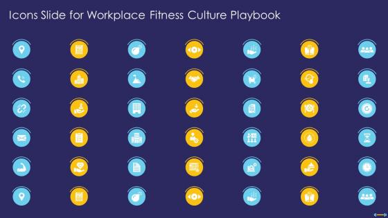Icons Slide For Workplace Fitness Culture Playbook Ppt Infogrphics