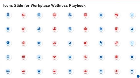 Icons Slide For Workplace Wellness Playbook