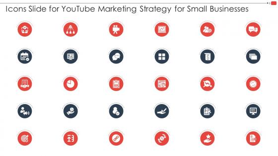Icons Slide For Youtube Marketing Strategy For Small Businesses