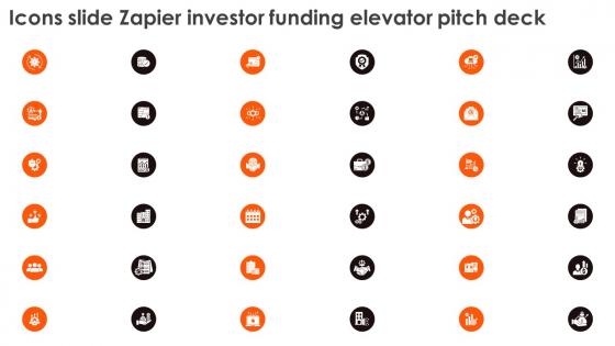 Icons Slide For Zapier Investor Funding Elevator Pitch Deck