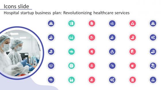 Icons Slide Hospital Startup Business Plan Revolutionizing Healthcare Services