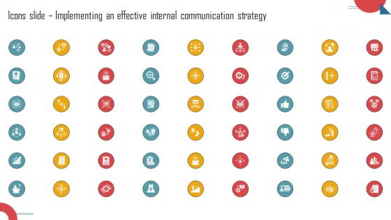 Icons Slide Implementing An Effective Internal Communication Strategy SS V