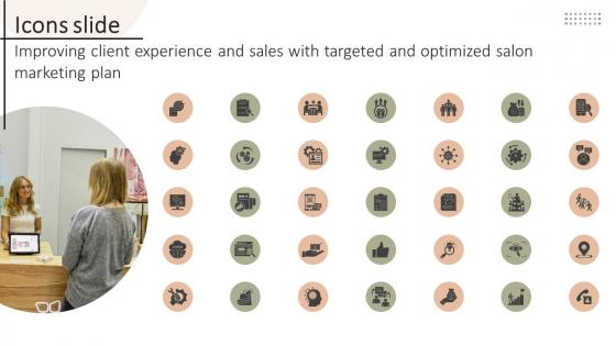 Icons Slide Improving Client Experience And Sales With Targeted And Optimized Salon Strategy SS V