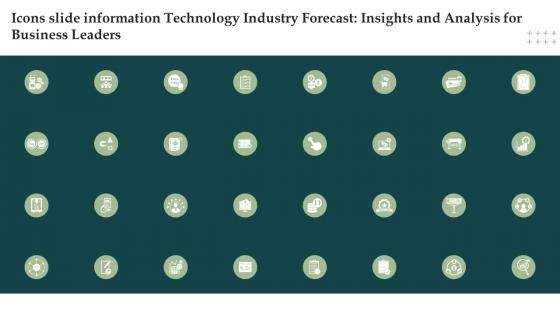 Icons Slide Information Technology Industry Forecast Insights And Analysis MKT SS V