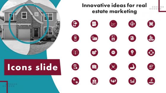 Icons Slide Innovative Ideas For Real Estate Marketing MKT SS V