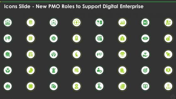 Icons Slide New Pmo Roles To Support Digital Enterprise