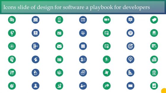 Icons Slide Of Design For Software A Playbook For Developers