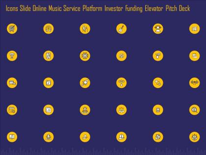 Icons slide online music service platform investor funding elevator pitch deck ppt styles