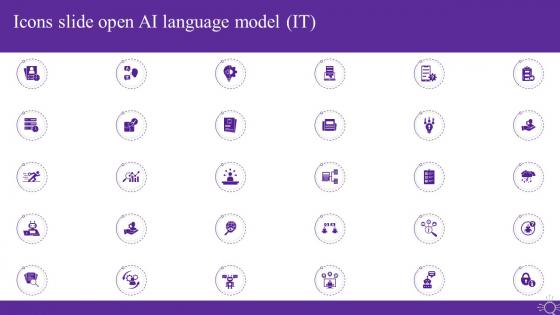 Icons Slide Open Ai Language Model It Ppt Show Graphics Example