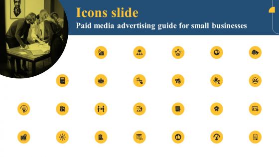 Icons Slide Paid Media Advertising Guide For Small Businesses MKT SS V