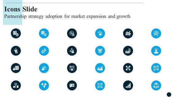 Icons Slide Partnership Strategy Adoption For Market Expansion And Growth CRP DK SS