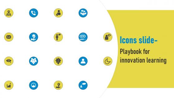 Icons Slide Playbook For Innovation Learning Ppt Microsoft