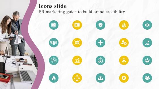 Icons Slide PR Marketing Guide To Build Brand Credibility MKT SS