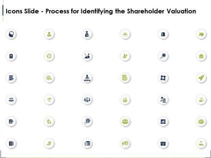 Icons slide process for identifying the shareholder valuation