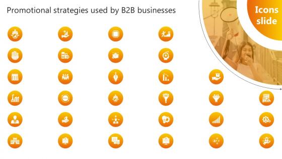 Icons Slide Promotional Strategies Used By B2b Businesses