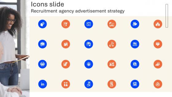 Icons Slide Recruitment Agency Advertisement Strategy SS V